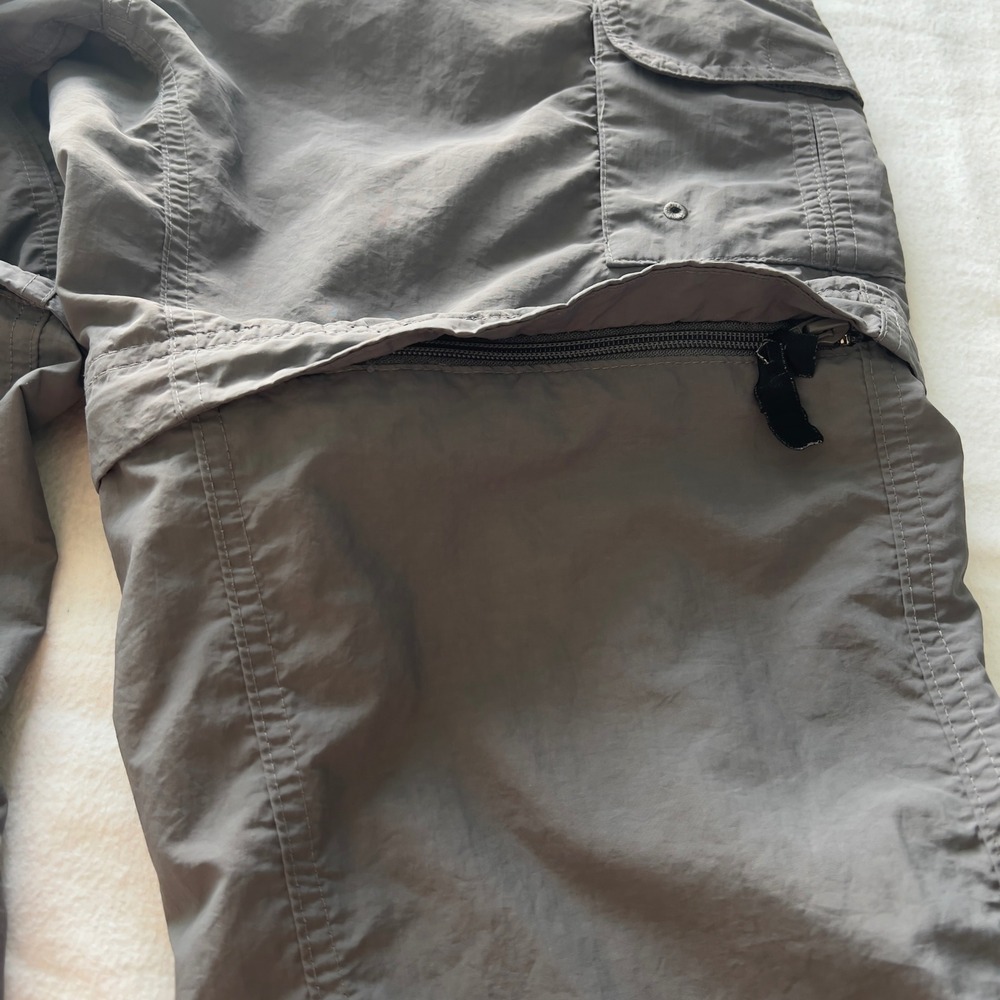 Magellan Outdoors Fish Gear Gray Convertible Zip Off Cargo Pants Mens Small S - Picture 6 of 10
